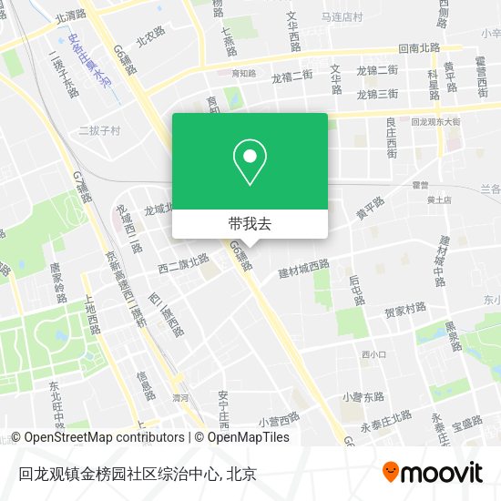 回龙观镇金榜园社区综治中心地图