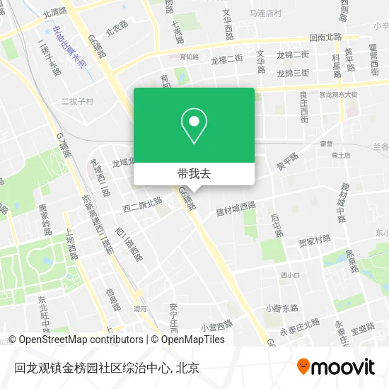 回龙观镇金榜园社区综治中心地图