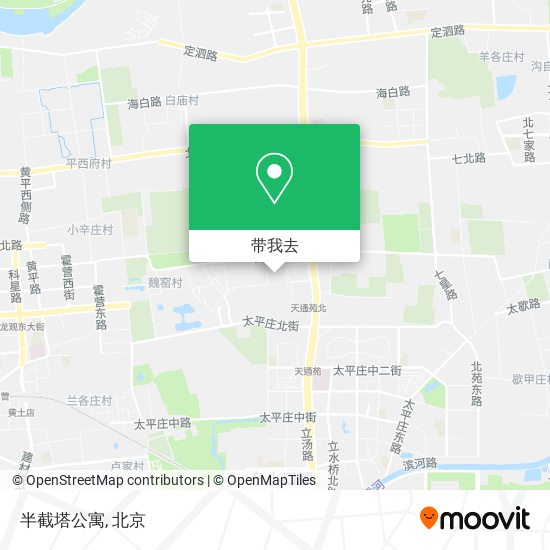 半截塔公寓地图