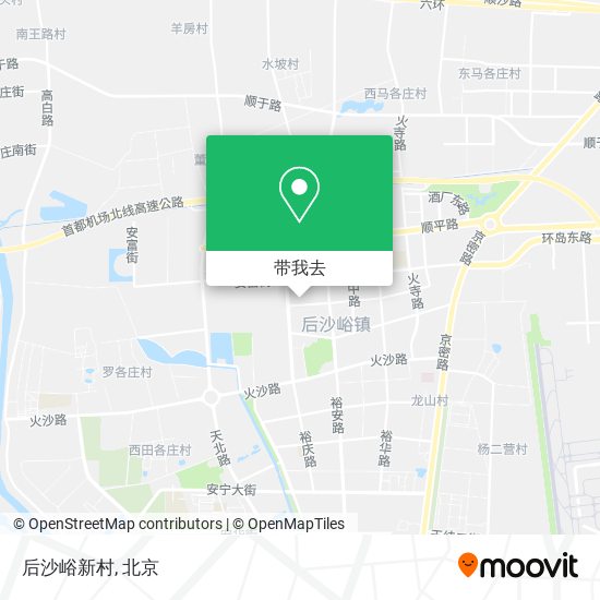 后沙峪新村地图