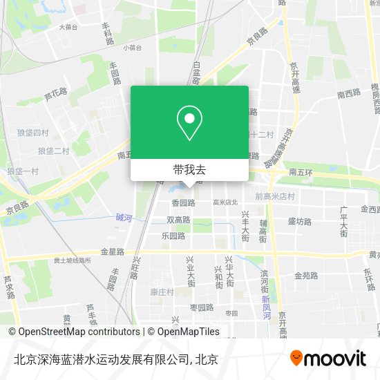 北京深海蓝潜水运动发展有限公司地图