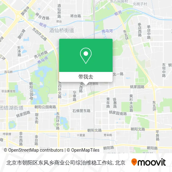 北京市朝阳区东风乡商业公司综治维稳工作站地图