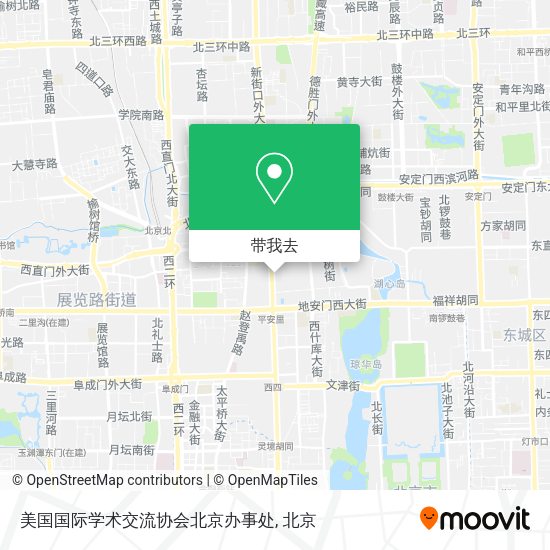 美国国际学术交流协会北京办事处地图