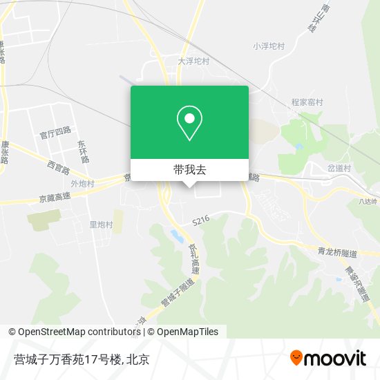 营城子万香苑17号楼地图