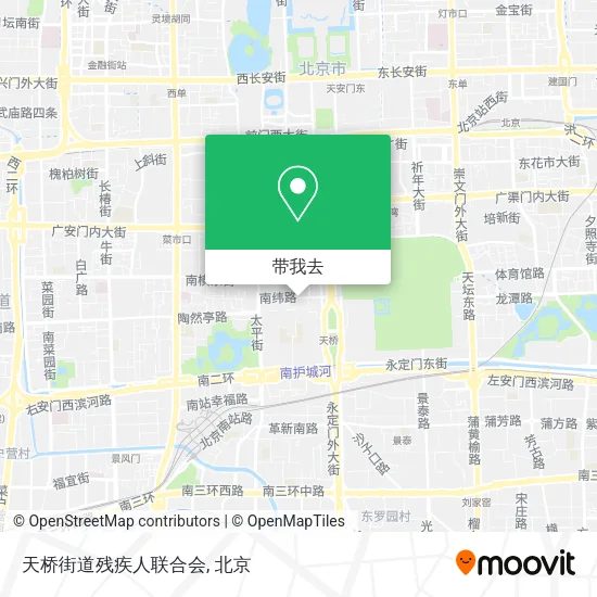 天桥街道残疾人联合会地图