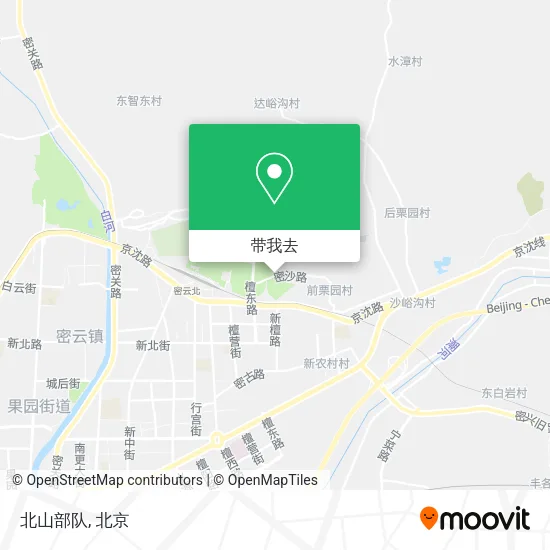 北山部队地图