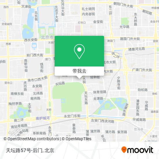 天坛路57号-后门地图