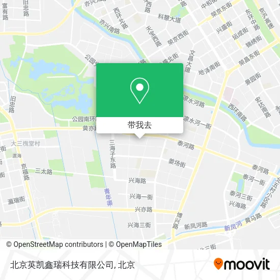 北京英凯鑫瑞科技有限公司地图