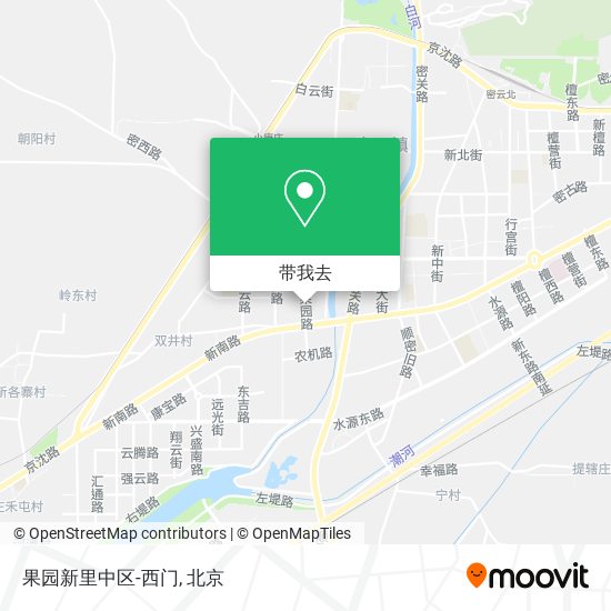 果园新里中区-西门地图