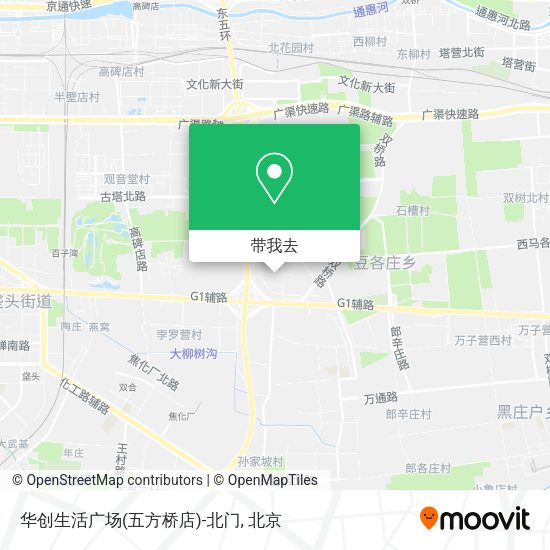 华创生活广场(五方桥店)-北门地图
