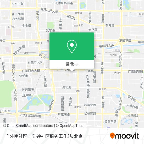广外南社区一刻钟社区服务工作站地图