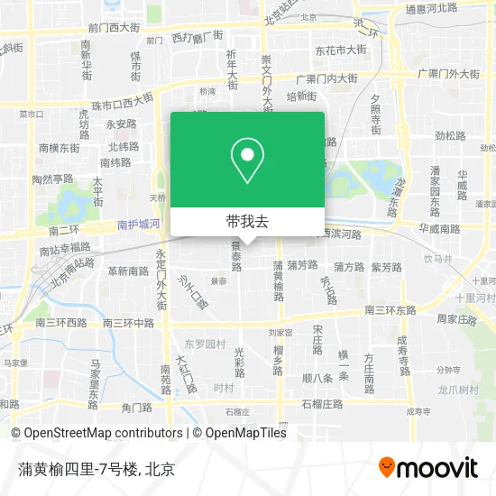 蒲黄榆四里-7号楼地图