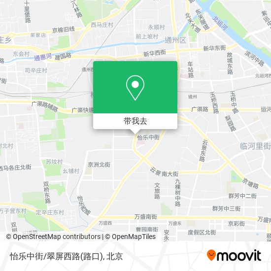 怡乐中街/翠屏西路(路口)地图