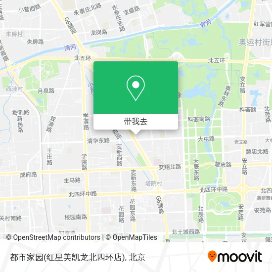 都市家园(红星美凯龙北四环店)地图