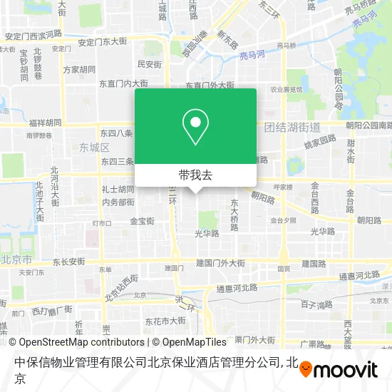 中保信物业管理有限公司北京保业酒店管理分公司地图