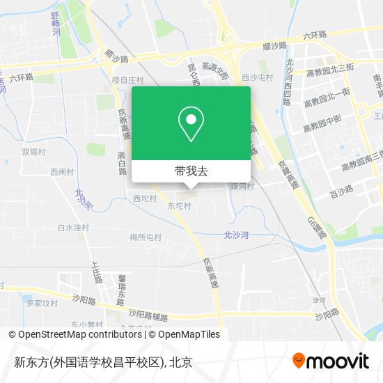 新东方(外国语学校昌平校区)地图