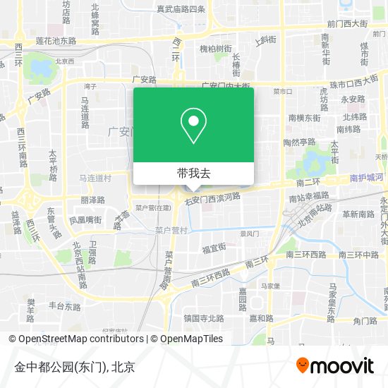 金中都公园(东门)地图