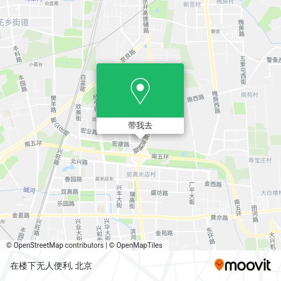 在楼下无人便利地图