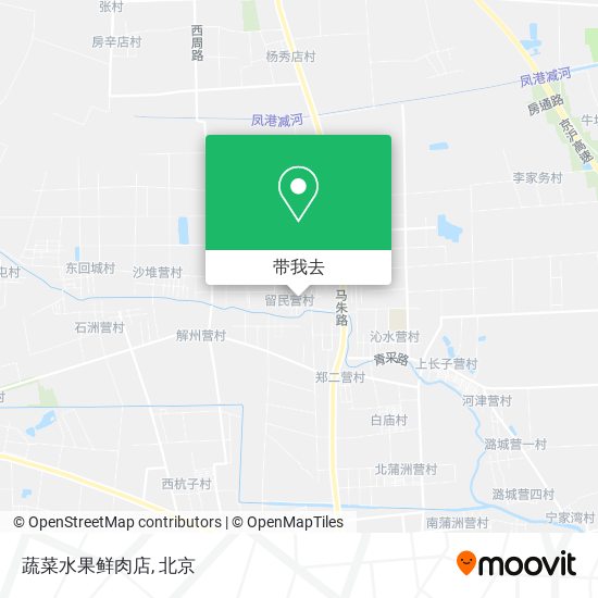 蔬菜水果鲜肉店地图