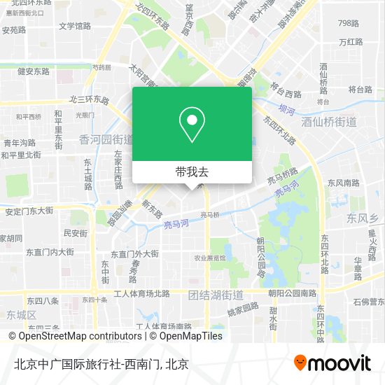 北京中广国际旅行社-西南门地图