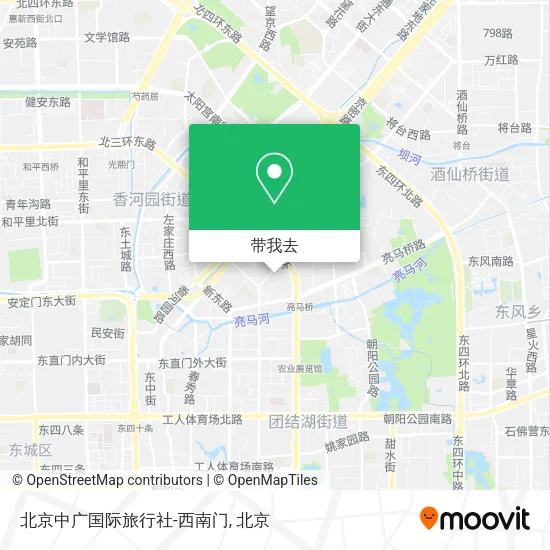 北京中广国际旅行社-西南门地图