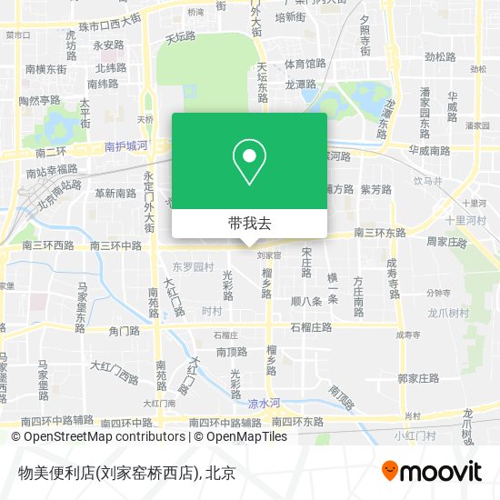 物美便利店(刘家窑桥西店)地图