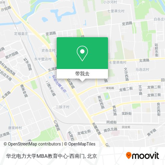 华北电力大学MBA教育中心-西南门地图