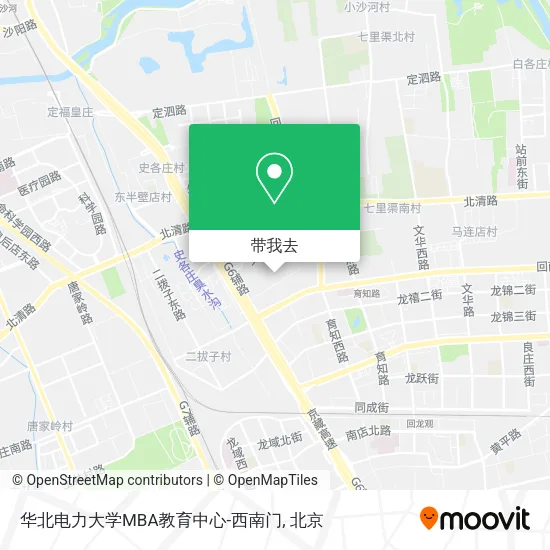华北电力大学MBA教育中心-西南门地图