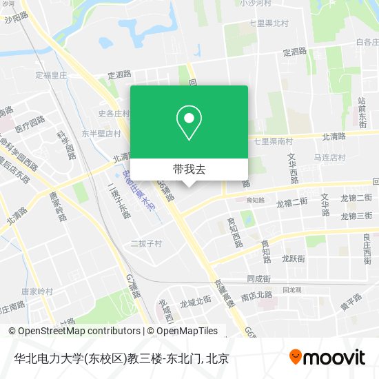 华北电力大学(东校区)教三楼-东北门地图
