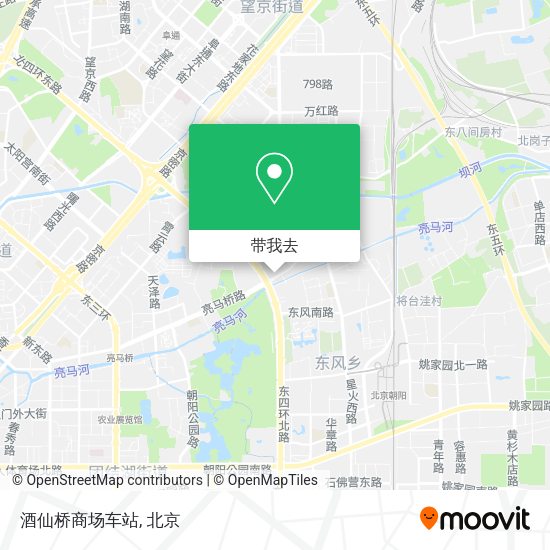 酒仙桥商场车站地图