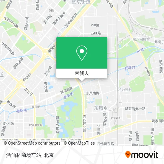 酒仙桥商场车站地图