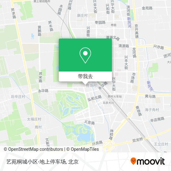 艺苑桐城小区-地上停车场地图