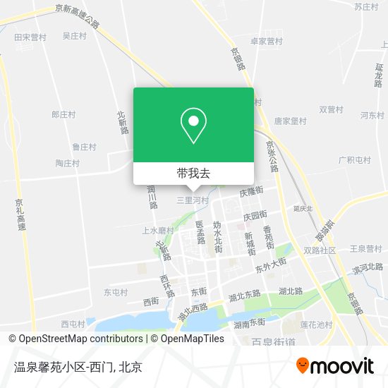 温泉馨苑小区-西门地图