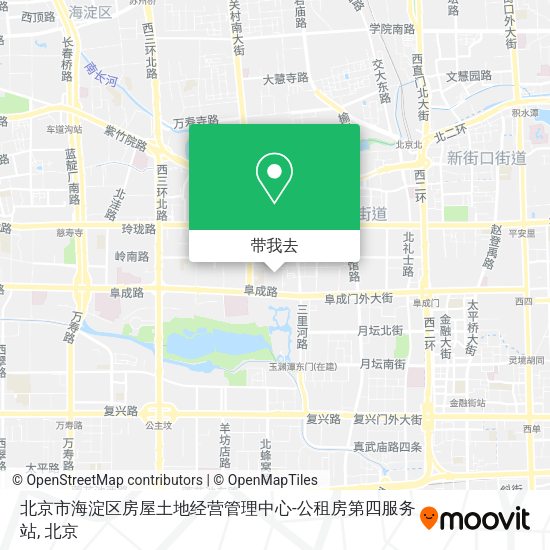 北京市海淀区房屋土地经营管理中心-公租房第四服务站地图