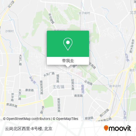 云岗北区西里-8号楼地图