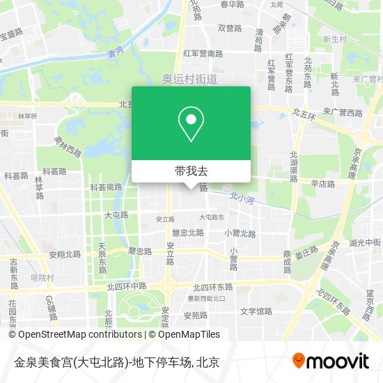 金泉美食宫(大屯北路)-地下停车场地图