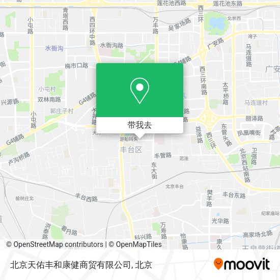 北京天佑丰和康健商贸有限公司地图
