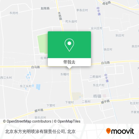 北京东方光明喷涂有限责任公司地图
