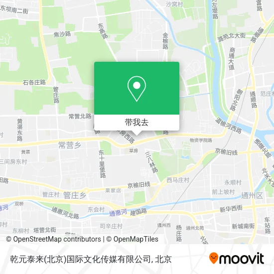 乾元泰来(北京)国际文化传媒有限公司地图