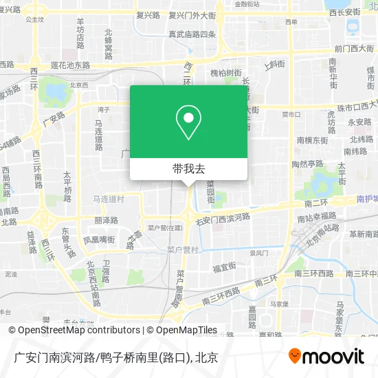 广安门南滨河路/鸭子桥南里(路口)地图