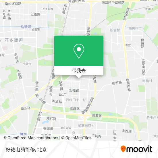 好德电脑维修地图