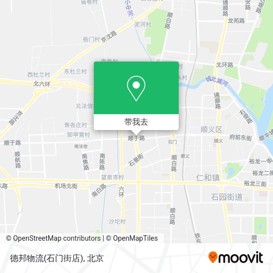 德邦物流(石门街店)地图
