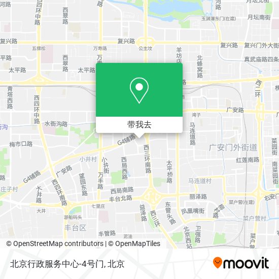 北京行政服务中心-4号门地图