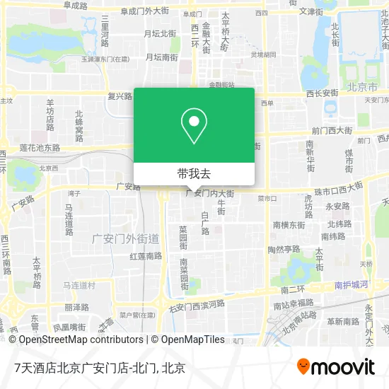 7天酒店北京广安门店-北门地图