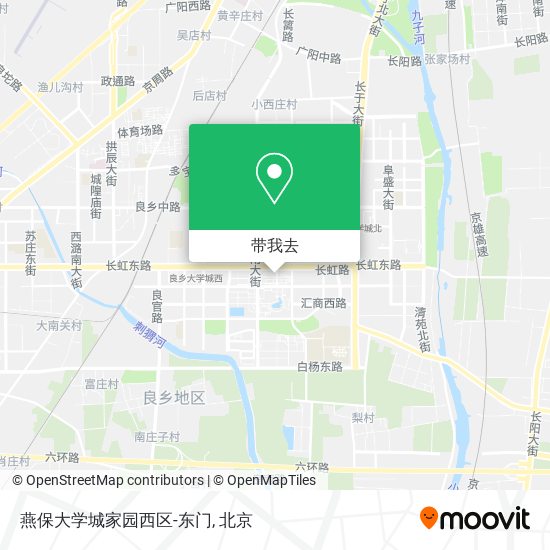 燕保大学城家园西区-东门地图