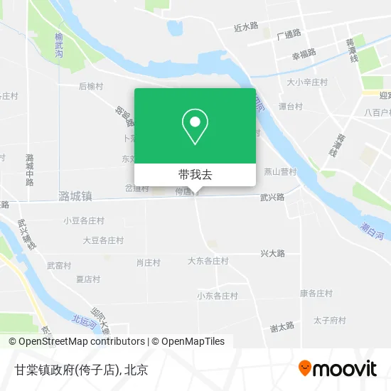 甘棠镇政府(侉子店)地图