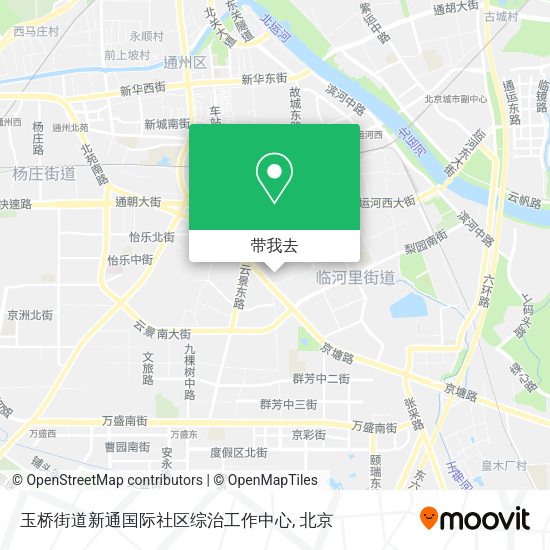 玉桥街道新通国际社区综治工作中心地图