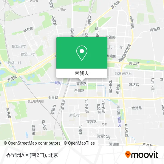 香留园A区(南2门)地图