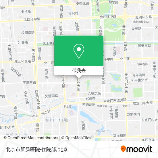 北京市肛肠医院-住院部地图