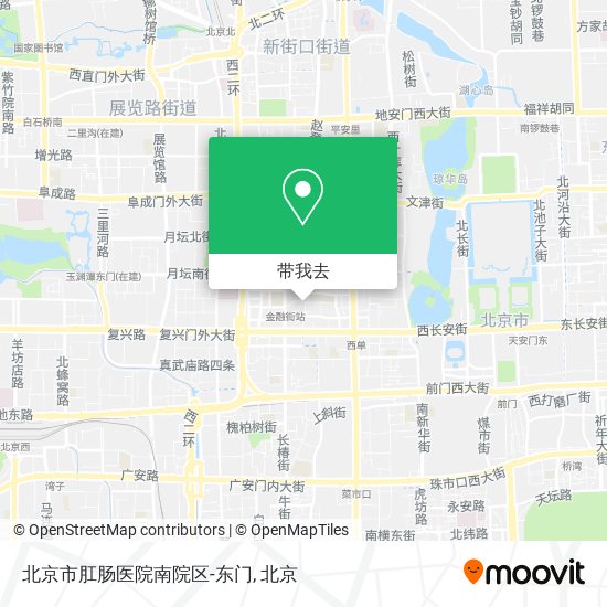 北京市肛肠医院南院区-东门地图